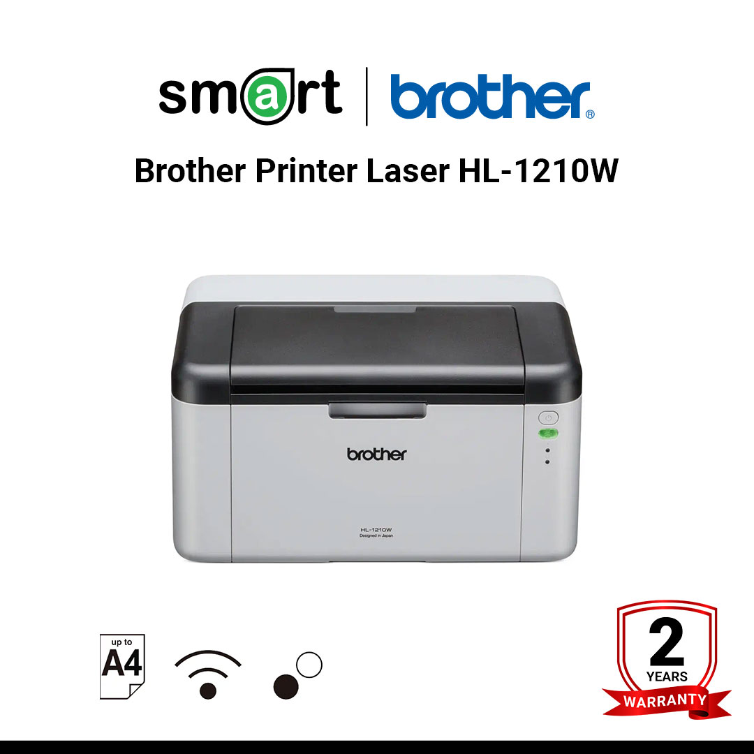 Brother Printer Laser HL-1210W เครื่องพิมพ์เลเซอร์ ขาว-ดำ Mono Laser HL-1210W : Speed 20ppm, Wireless
