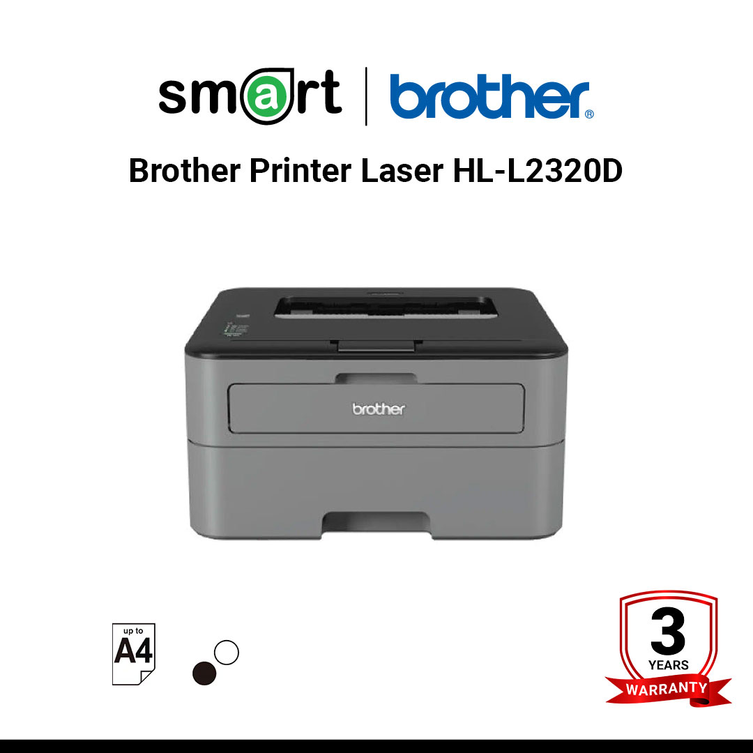 Brother Printer Laser HL-L2320D เครื่องพิมพ์เลเซอร์ ขาว-ดำ Mono Laser HL-L2320D, Duplex