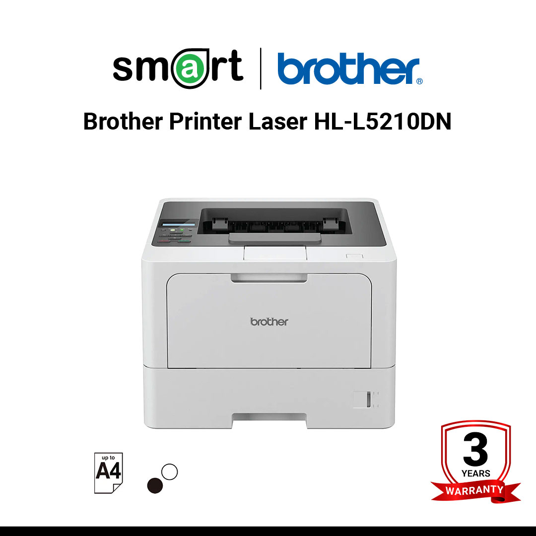 Brother Printer Laser HL-L5210DN  เครื่องพิมพ์ระบบเลเซอร์ ขาว-ดำ