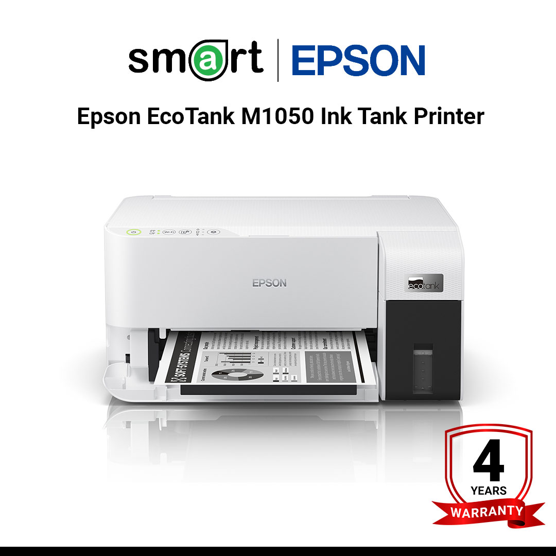เครื่องพิมพ์อิงค์เจ็ท Epson EcoTank M1050 Ink Tank Printer