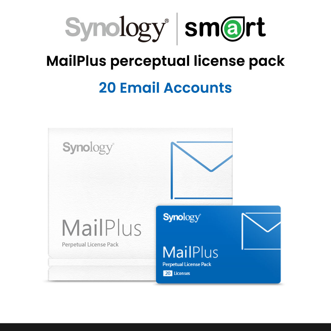 Synology MailPlus perceptual license pack for 20 email accounts