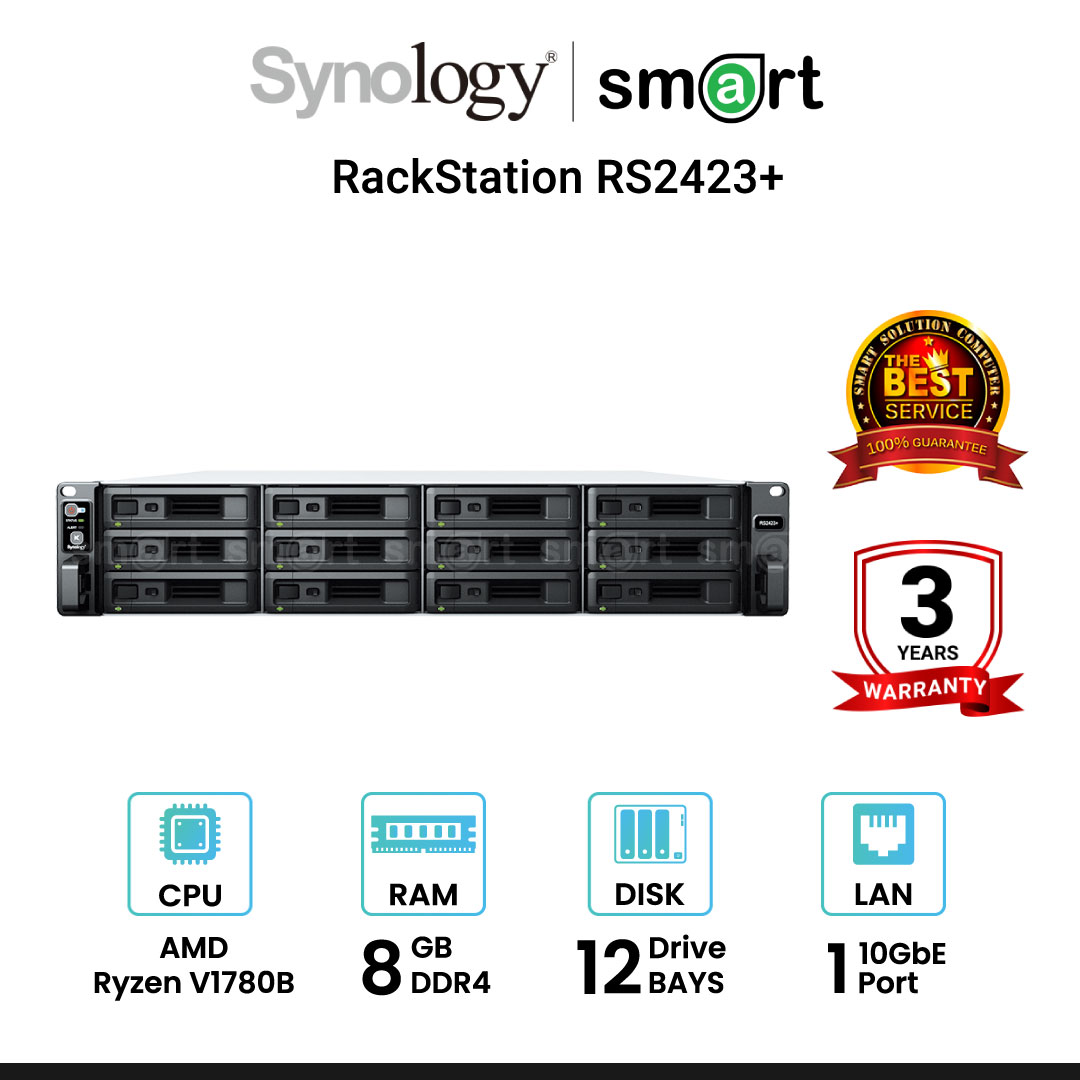  Synology RackStation RS2423+ 12-Bay NAS