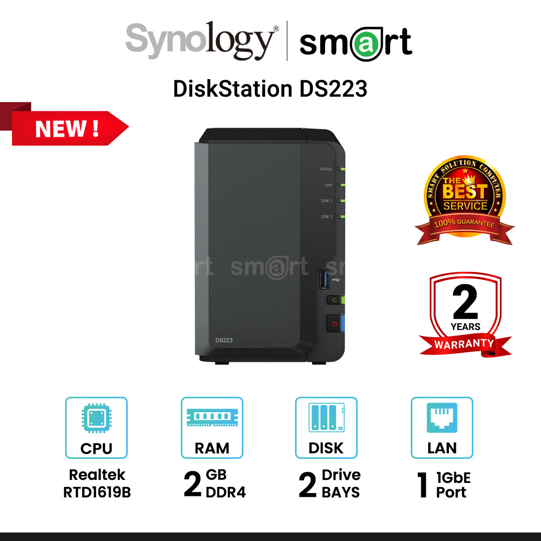 [NEW] Synology DiskStation DS223 2-Bay NAS