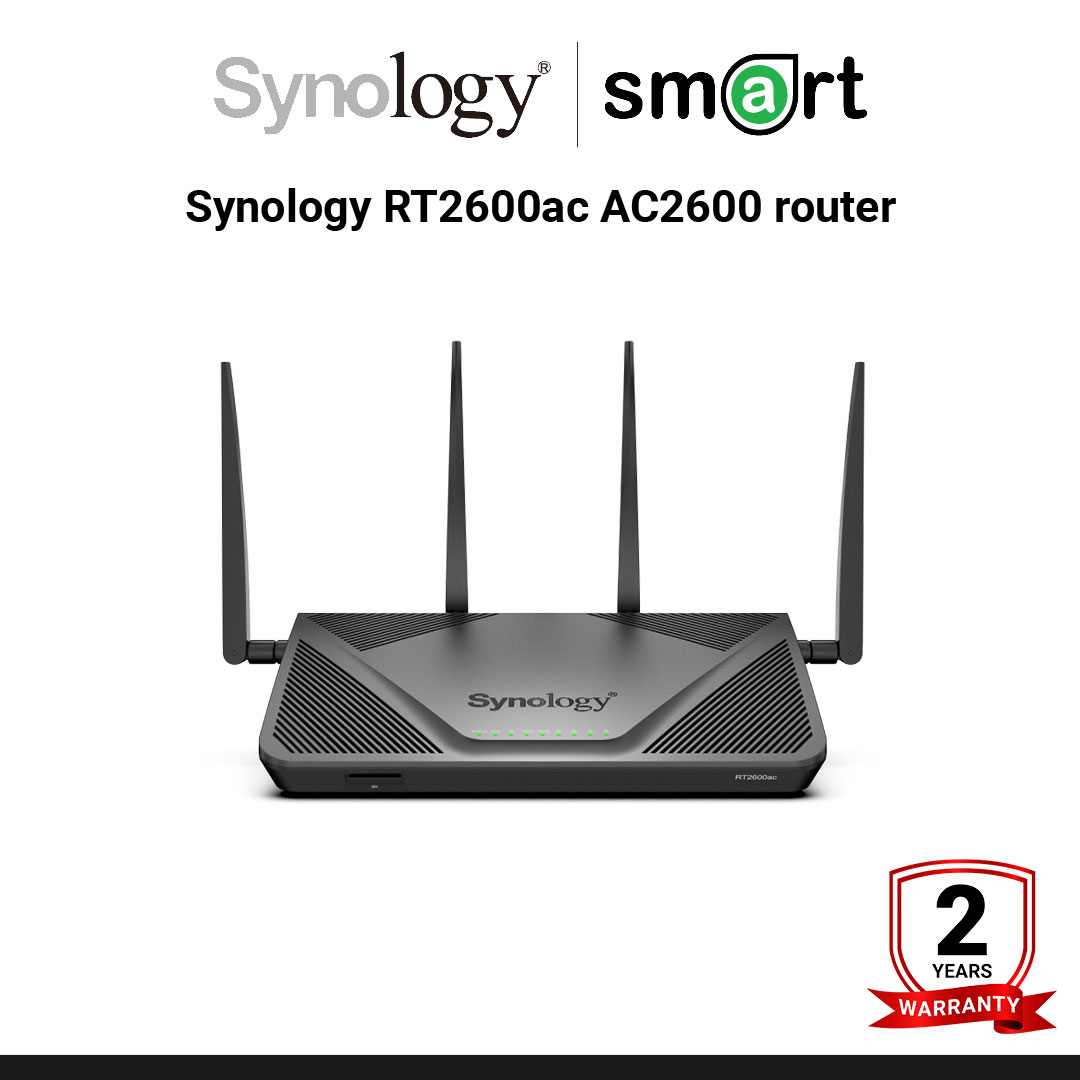 Synology RT2600ac AC2600 router, Dual Band, MU-MIMO, SRM