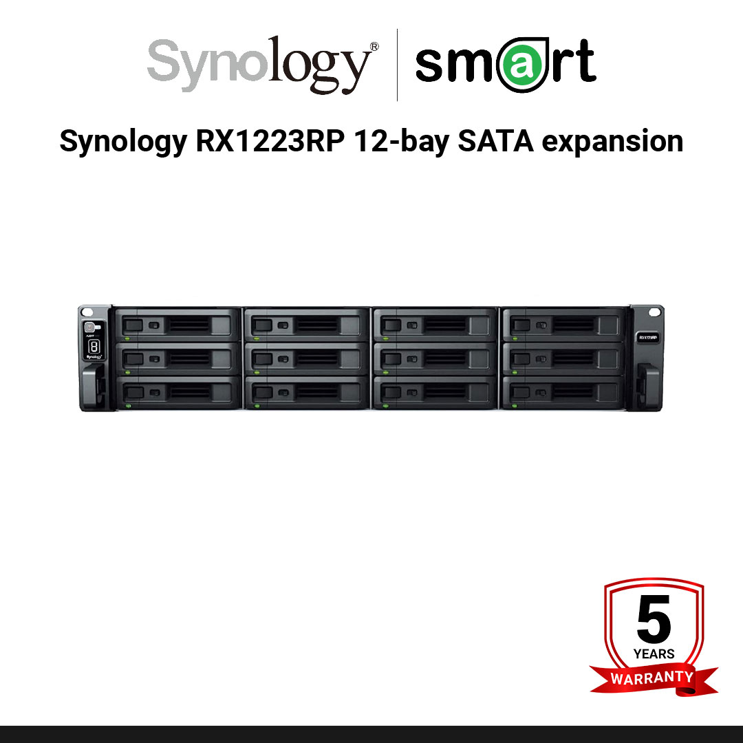 Synology RX1223RP 12-bay SATA expansion unit for SA6400 ,  connected through mini-SAS HD cables  | กรุณาติดต่อเจ้าหน้าที่เพื่อขอใบเสนอราคา