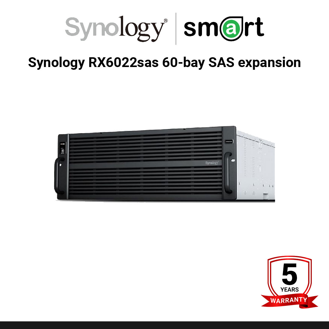 Synology RX6022sas 60-bay SAS expansion unit for HD6500  | กรุณาติดต่อเจ้าหน้าที่เพื่อขอใบเสนอราคา