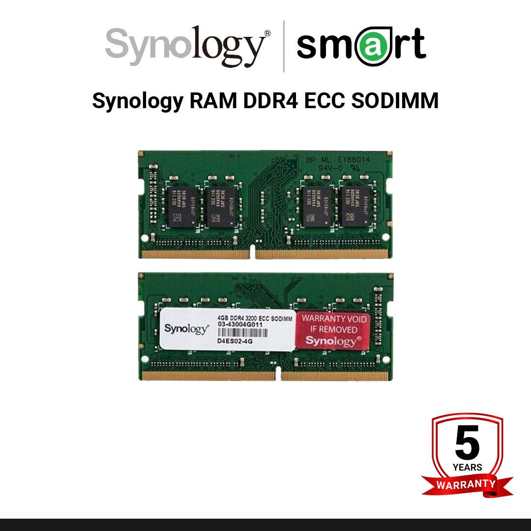 Synology RAM DDR4 ECC SODIMM 2666MHz memory module for RS1221RP+, RS1221+, DS1821+, DS1621+