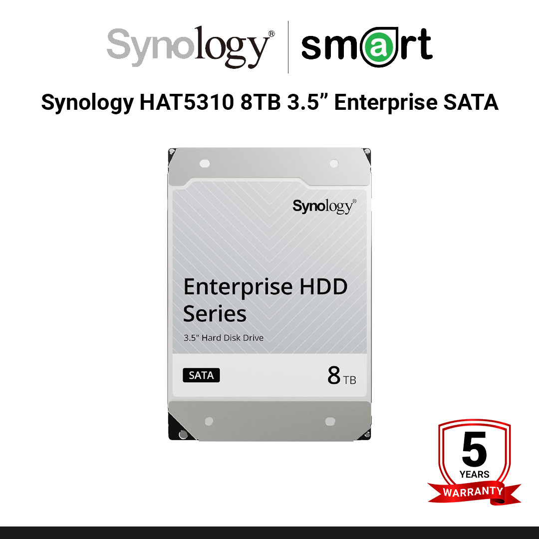 Synology HAT5310 8TB 3.5” Enterprise SATA NAS Hard Drive