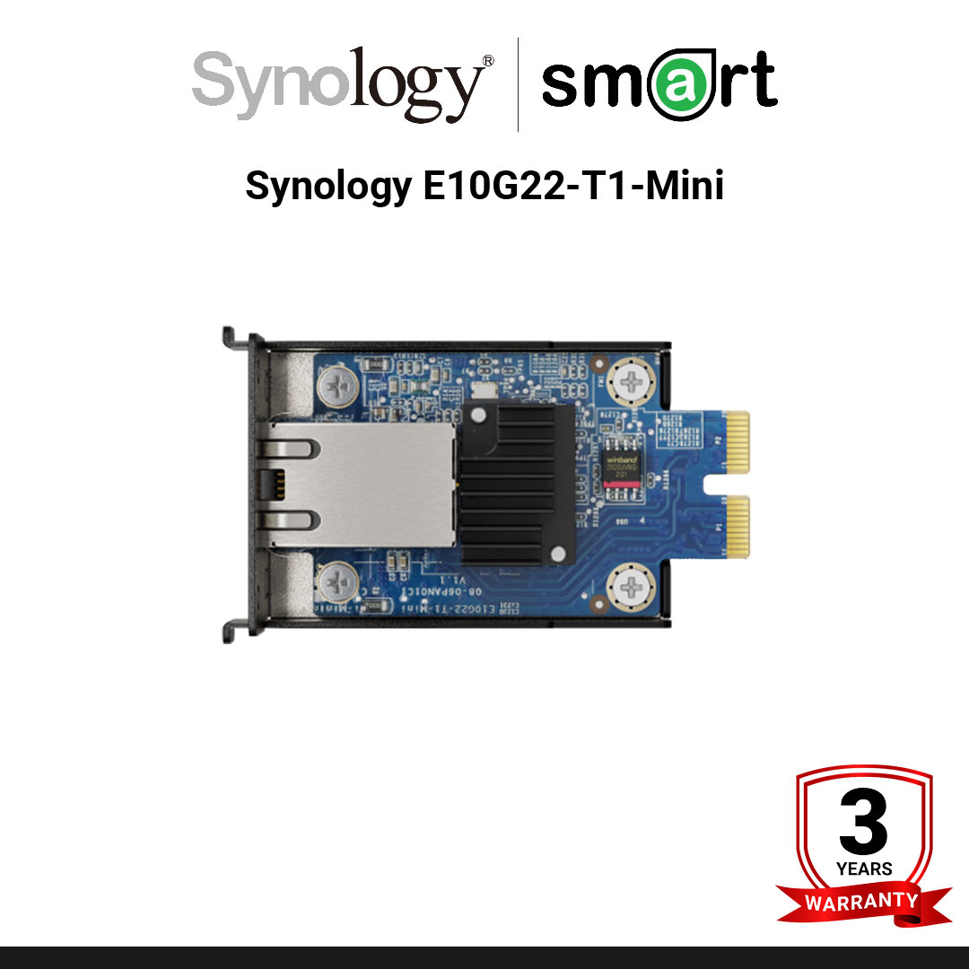 Synology E10G22-T1-Mini Single port 10 Gigabit Base-T | กรุณาติดต่อเจ้าหน้าเพื่อเช็คสินค้าก่อนทำการสั่งซื้อ