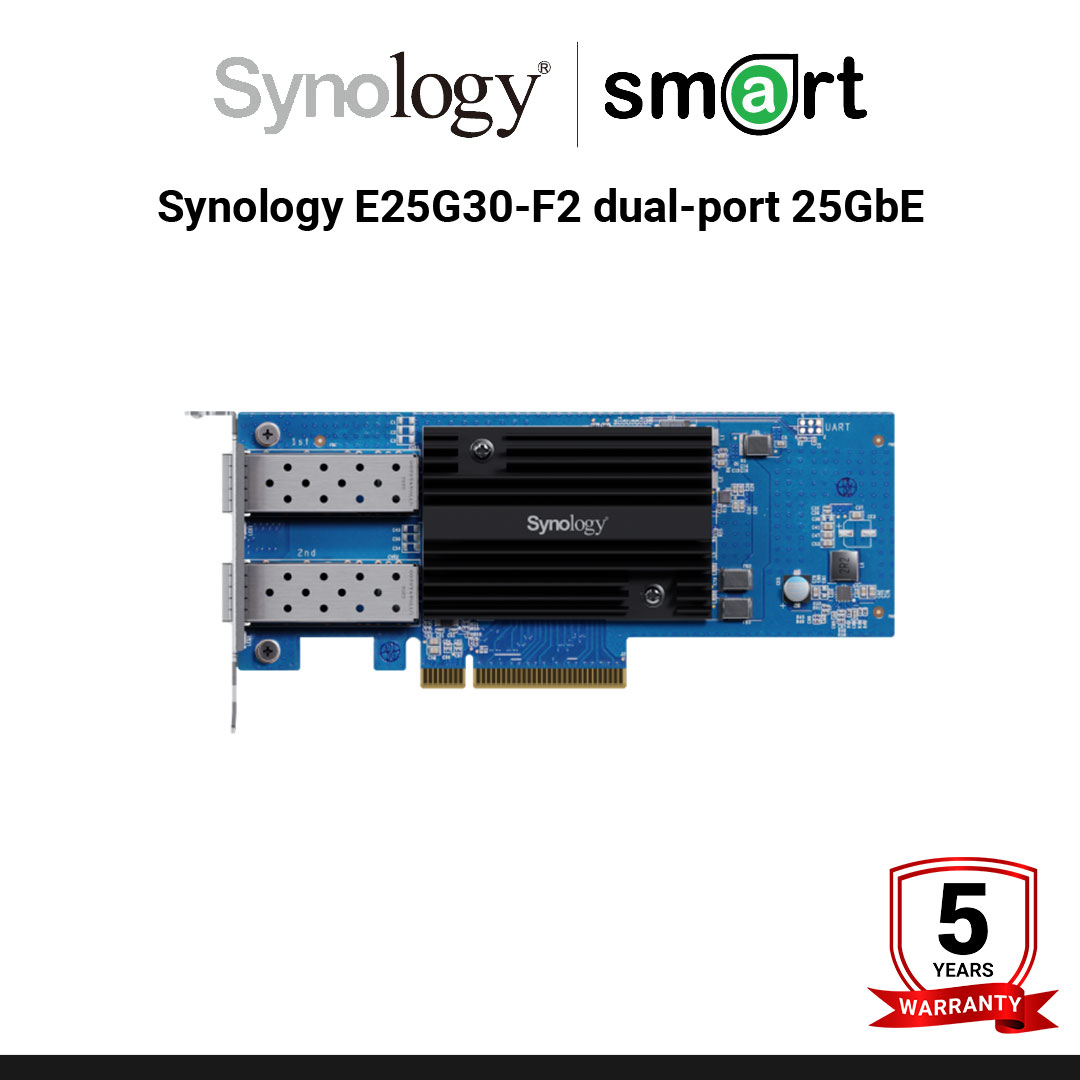 Synology E25G30-F2 dual-port 25GbE SFP28 network card | กรุณาติดต่อเจ้าหน้าเพื่อเช็คสินค้าก่อนทำการสั่งซื้อ