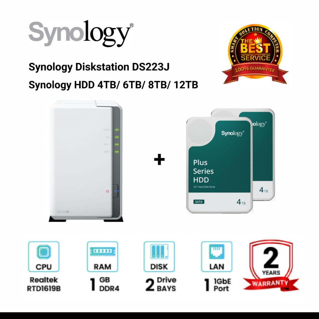 美品】【3TB 欲しく HDD 2台付】Synology NAS DiskStation DS215j