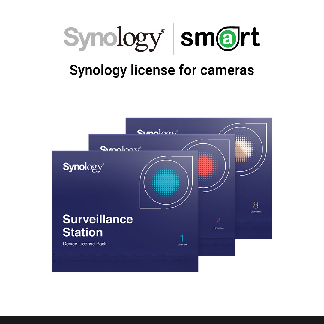 Synology Surveillance License Pack 4 licenses for cameras and I/O modules