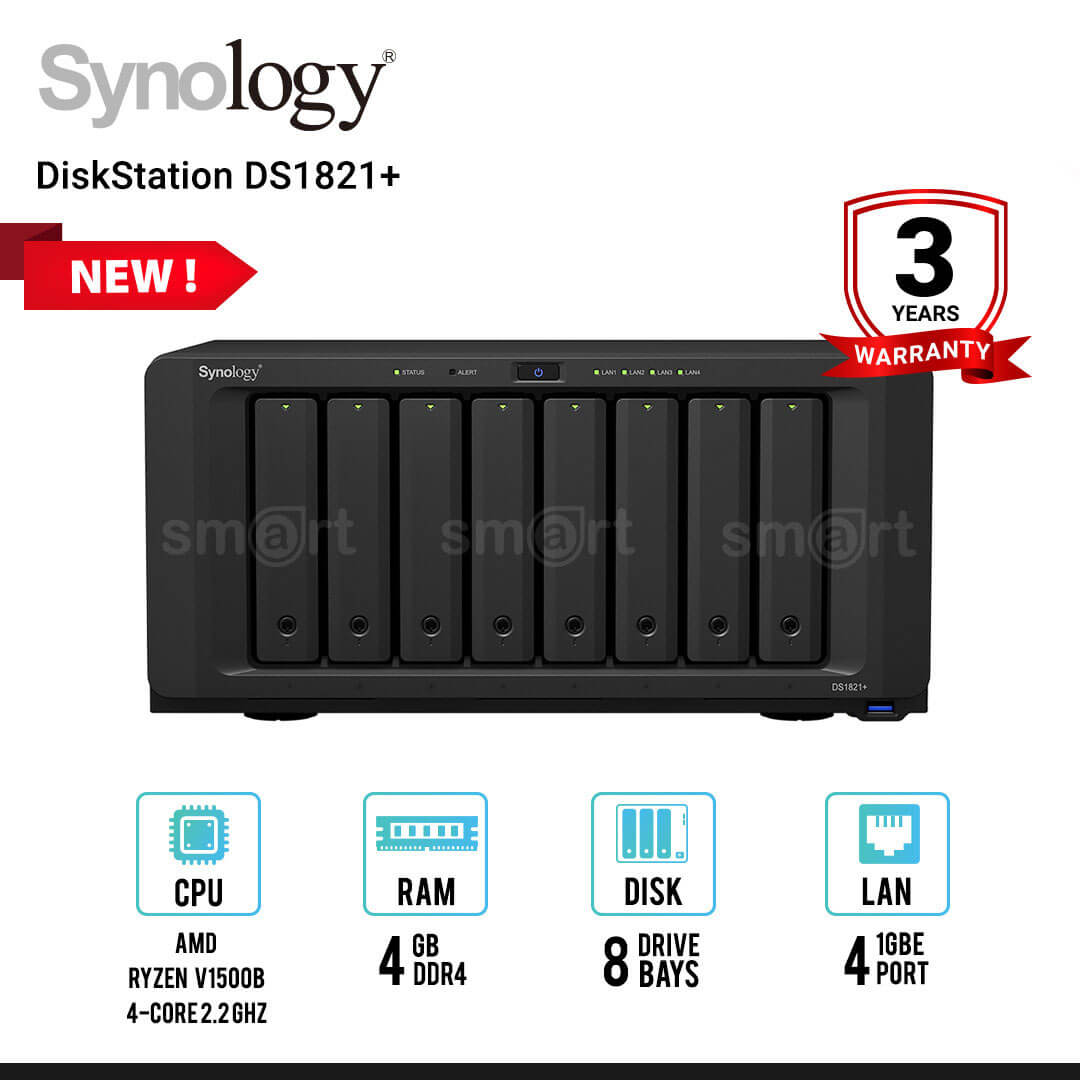 Synology DiskStation DS1821+ 8-Bay NAS