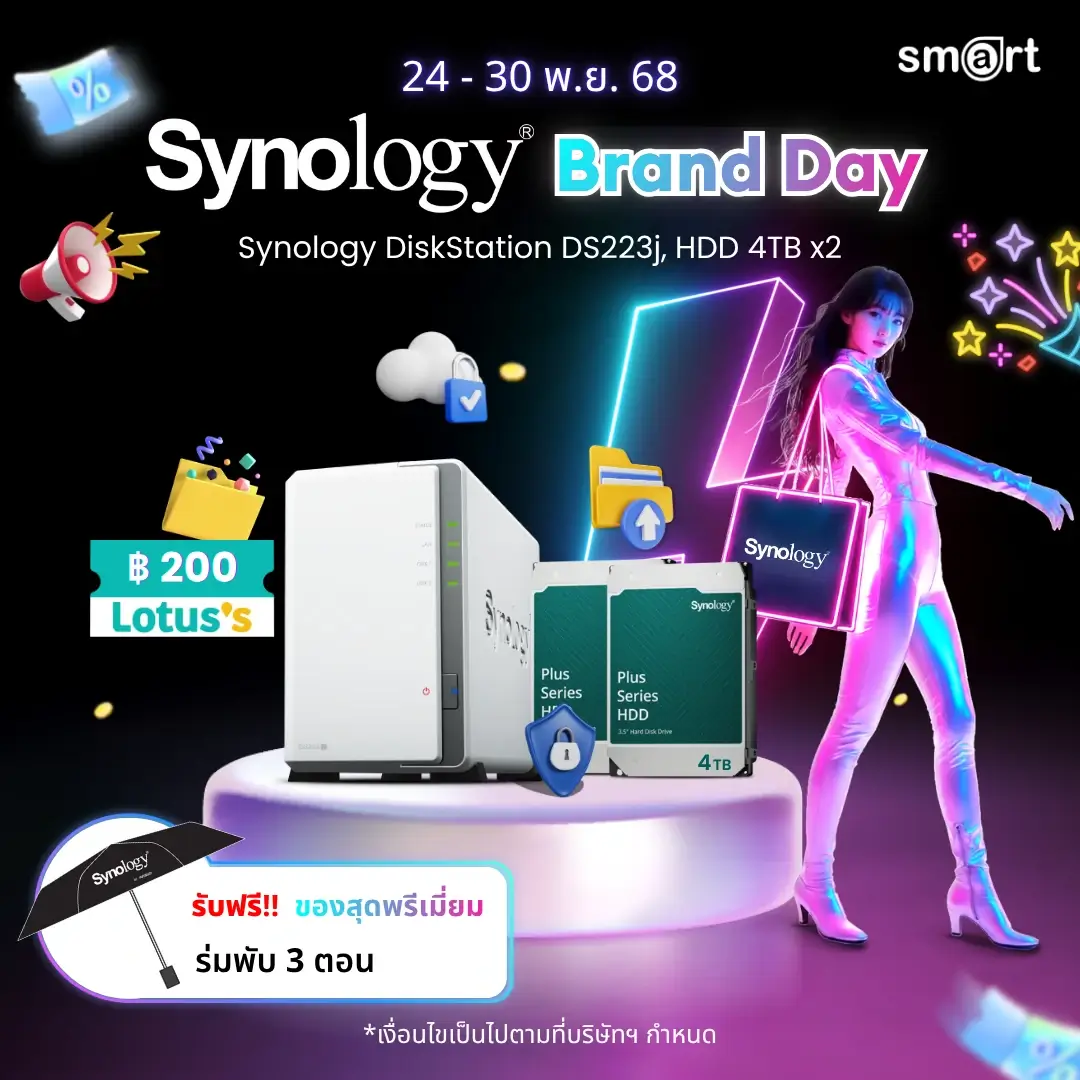 [NEW] Synology DiskStation DS223j 2-Bay + Synology HDD 4TB/6TB/8TB/12TB