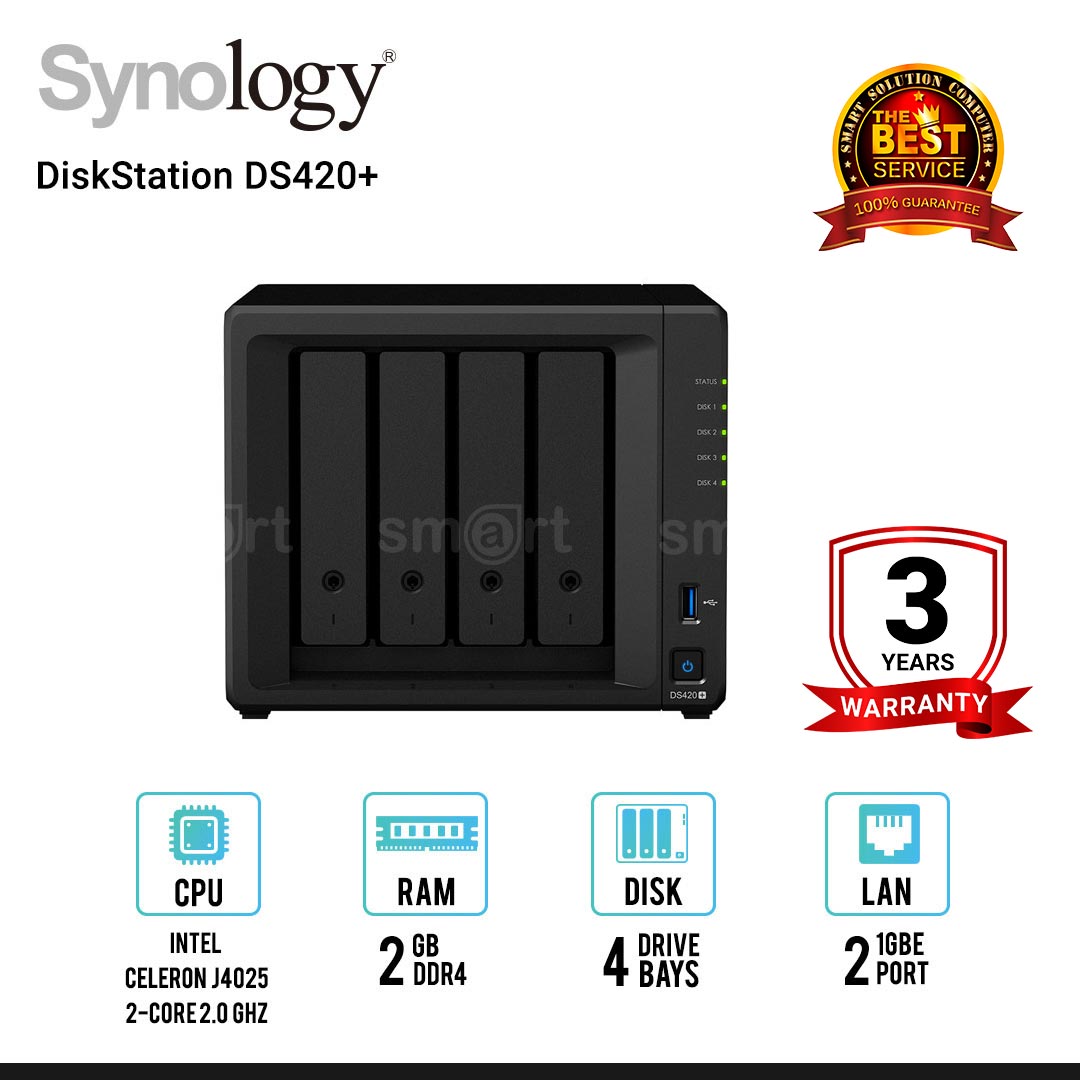 Synology DiskStation DS420+ 4-bay NAS