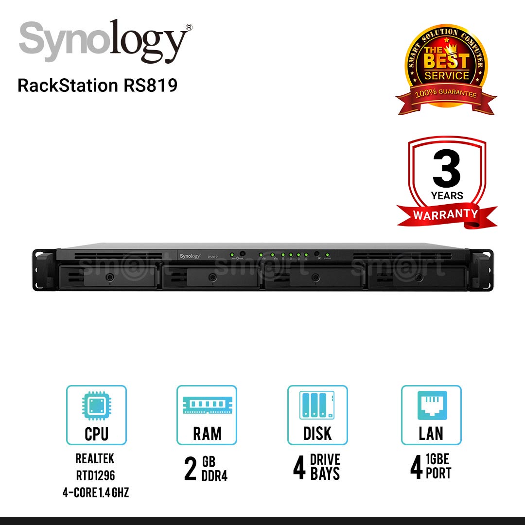 Synology RackStation RS819 4-Bay NAS