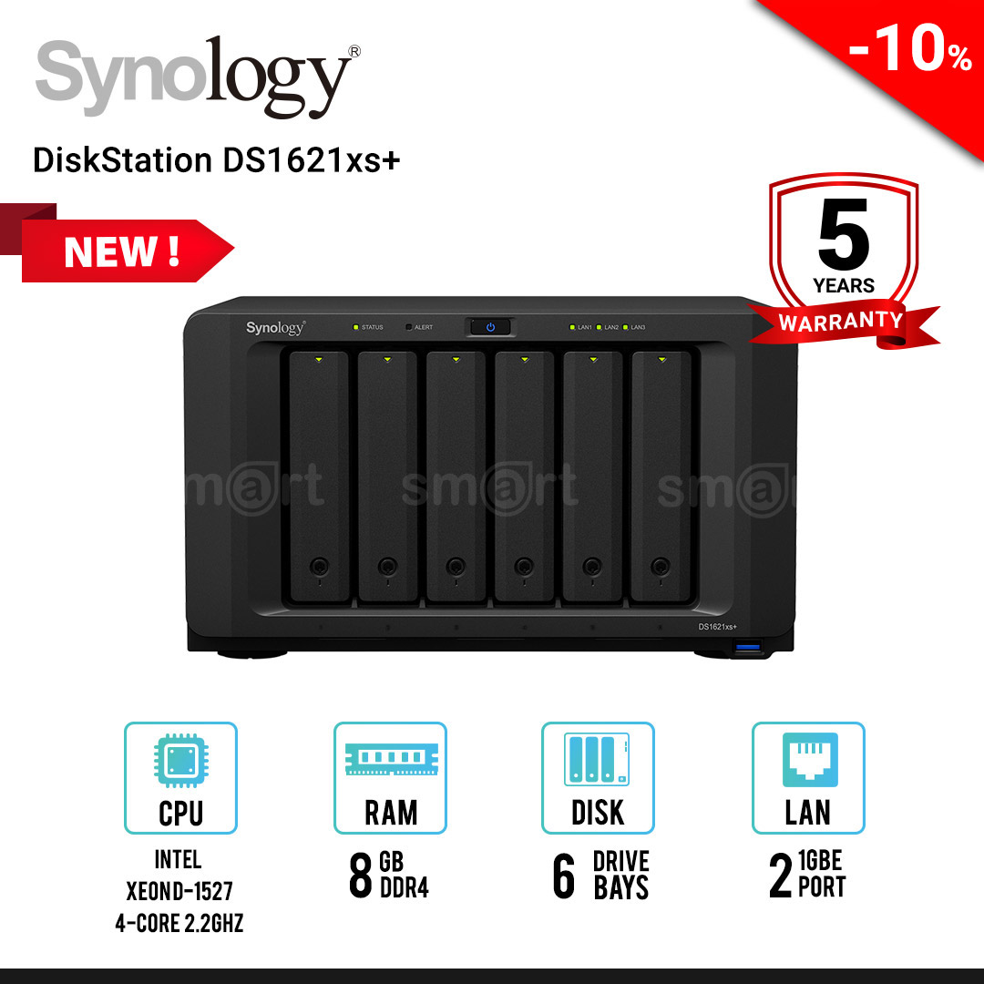 Synology DiskStation DS1621xs+ 6-Bay NAS