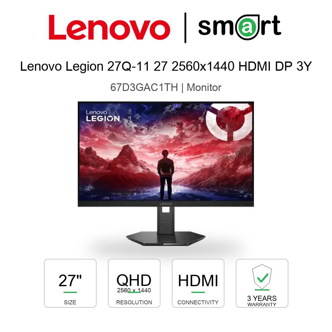 Lenovo Legion 27Q-11 27 2560x1440 HDMI DP 3Y